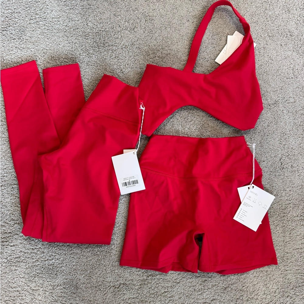 Women's Red Activewear Set